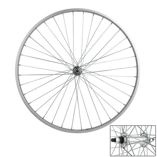 Weinmann AS23x Front Road Alloy Wheel 700c Silver 36H w/ Bolt-on 3/8" Axle 1
