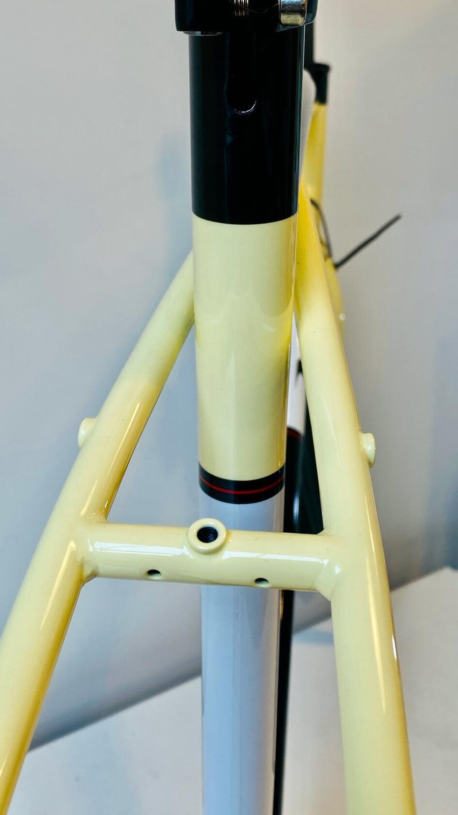 Volagi Viaje XL Cream Cr-Mo Frame & Full Carbon Fork 55cm BB386EVO 18