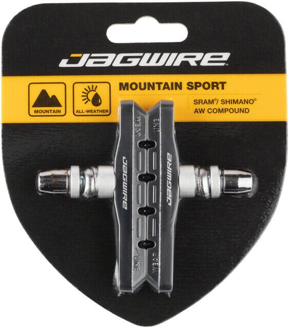 Jagwire Mountain Sport Brake Pads Threaded Post Black Box of 50 Pairs 1