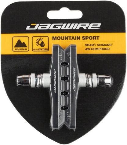 Jagwire Mountain Sport Brake Pads Threaded Post Black Box of 50 Pairs 1
