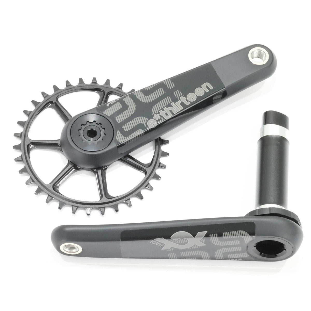 e*thirteen XCX Race Carbon Crankset, 175mm, 34T, Boost, 52mm CL, 30mm Spindle 1