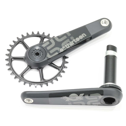 e*thirteen XCX Race Carbon Crankset, 175mm, 34T, Boost, 52mm CL, 30mm Spindle 1