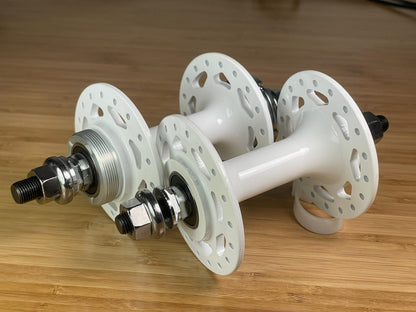 Unused COBRA Track/Fixie/BMX 36h Hub Set 100/120mm Fix / Free White Powder Coat 1