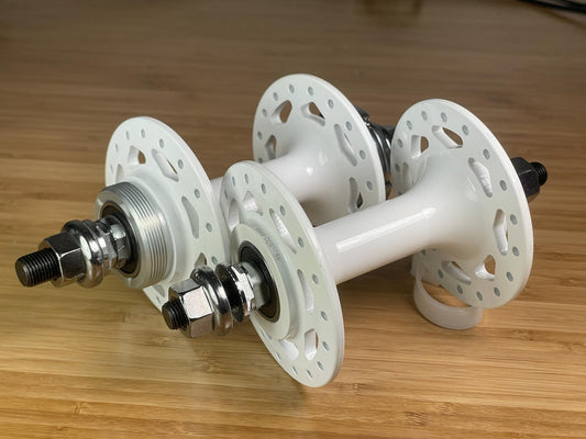 Unused COBRA Track/Fixie/BMX 36h Hub Set 100/120mm Fix / Free White Powder Coat 1