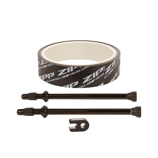Zipp Tubeless Kit 23mm Tape 100mm Valves Fits 858 and 808NSW Wheels 1