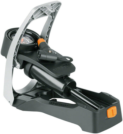 SKS Airstep Foot Pump MTB & Hybrid Presta + Schrader Valve 102 PSI Max Black 1