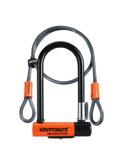 Kryptonite New-U Evolution Mini-7 U-Lock with 4' Flex Cable 13mm x 17.8cm (7˝) x 1