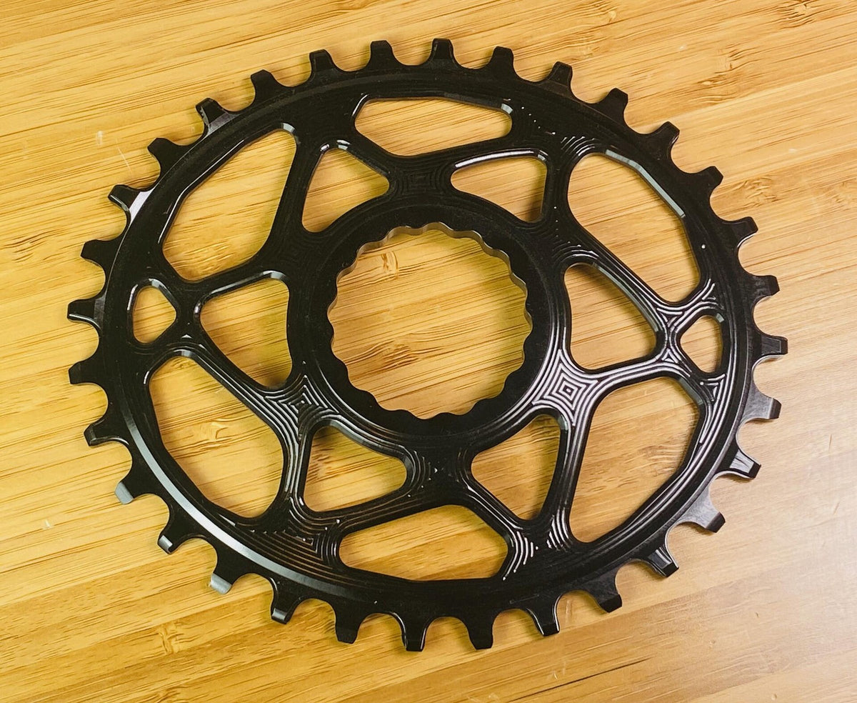 absoluteBLACK OVAL Direct Mount n/w Chainring Race Face Cinch 32t - Black 2