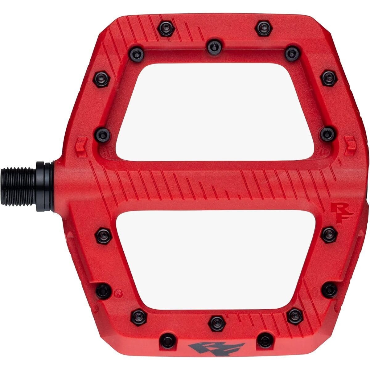 Raceface Chester Large Platform Pedals Body: Nylon Spindle: Cr-Mo 9/16" Red Pair 1