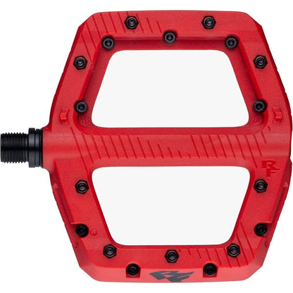 Raceface Chester Large Platform Pedals Body: Nylon Spindle: Cr-Mo 9/16" Red Pair 1