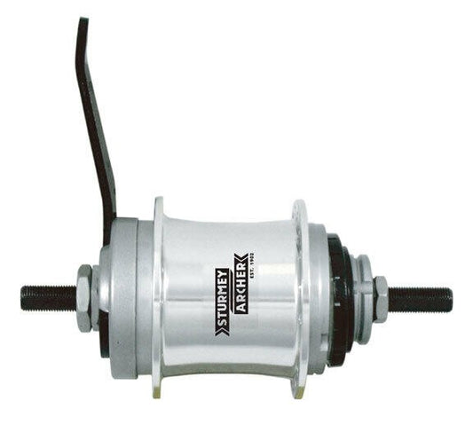 Sturmey Archer 36h Silver RX-RD3 3-Sp Hub with 70mm Drum Brake 1