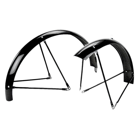 Wald Products Balloon Fenders Wald #962-26 Balloon 26in Black 1