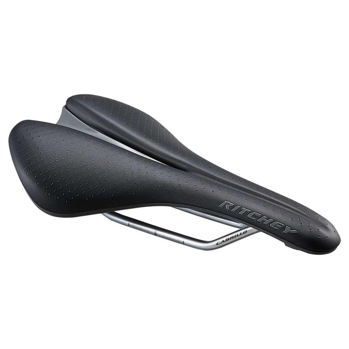 Ritchey Cabarillo Comp Saddle Black 7x7mm Steel Rails, Vector Wing Technology 1