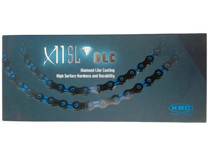 KMC X11SL DLC 11-Speed Chain Black Blue Hollow Shimano for SRAM Campagnolo 2