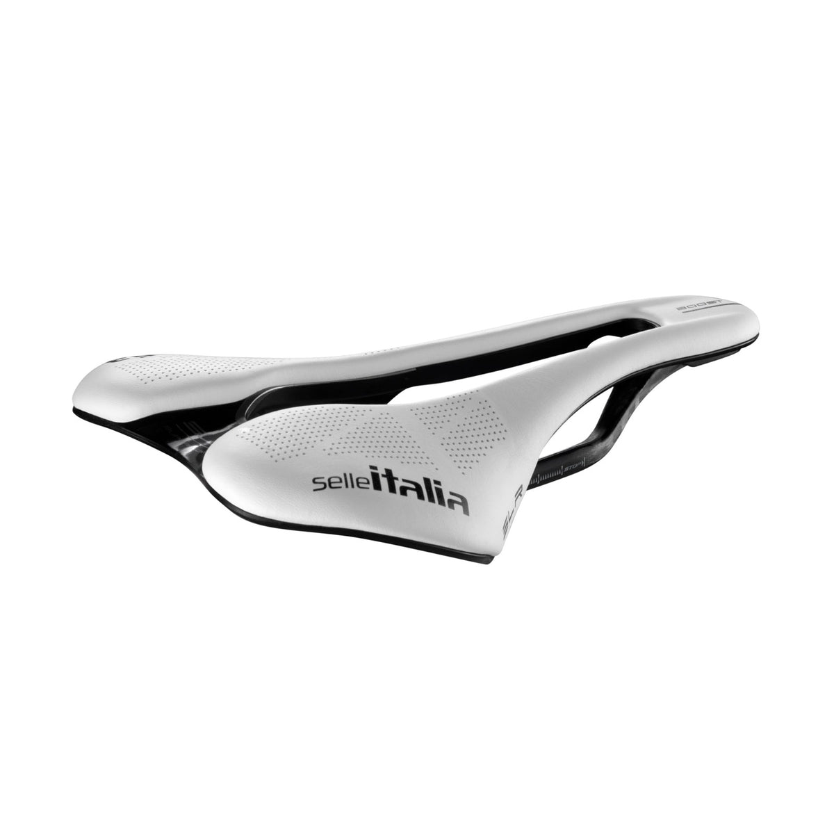 Selle Italia SLR Boost Kit Carbonio SuperFlow Saddle, L3, Carbon Rails, White 1