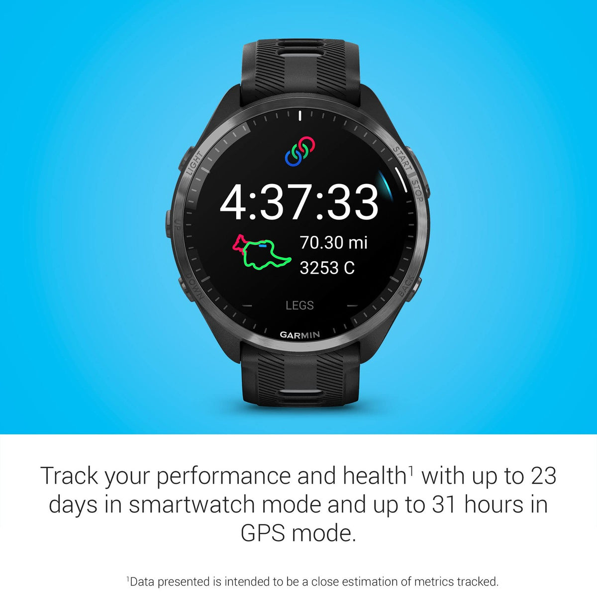 Garmin Forerunner 965 Running Smartwatch AMOLED Black/Powder Gray 010-02809-00 4