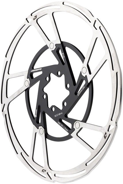 Jagwire Pro LR2 Disc Brake Rotor - 220mm, 6-Bolt, Silver/Black 1