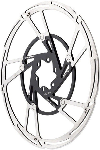 Jagwire Pro LR2 Disc Brake Rotor - 220mm, 6-Bolt, Silver/Black 1