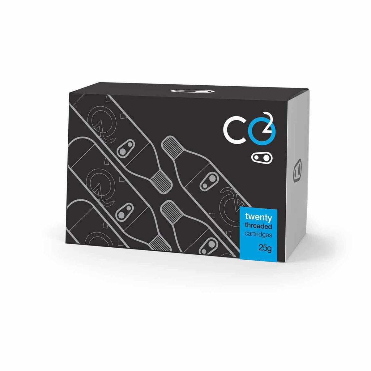 Crank Brothers CO2 25G Cartridge Threaded (20 Units Bulk Pack) 1