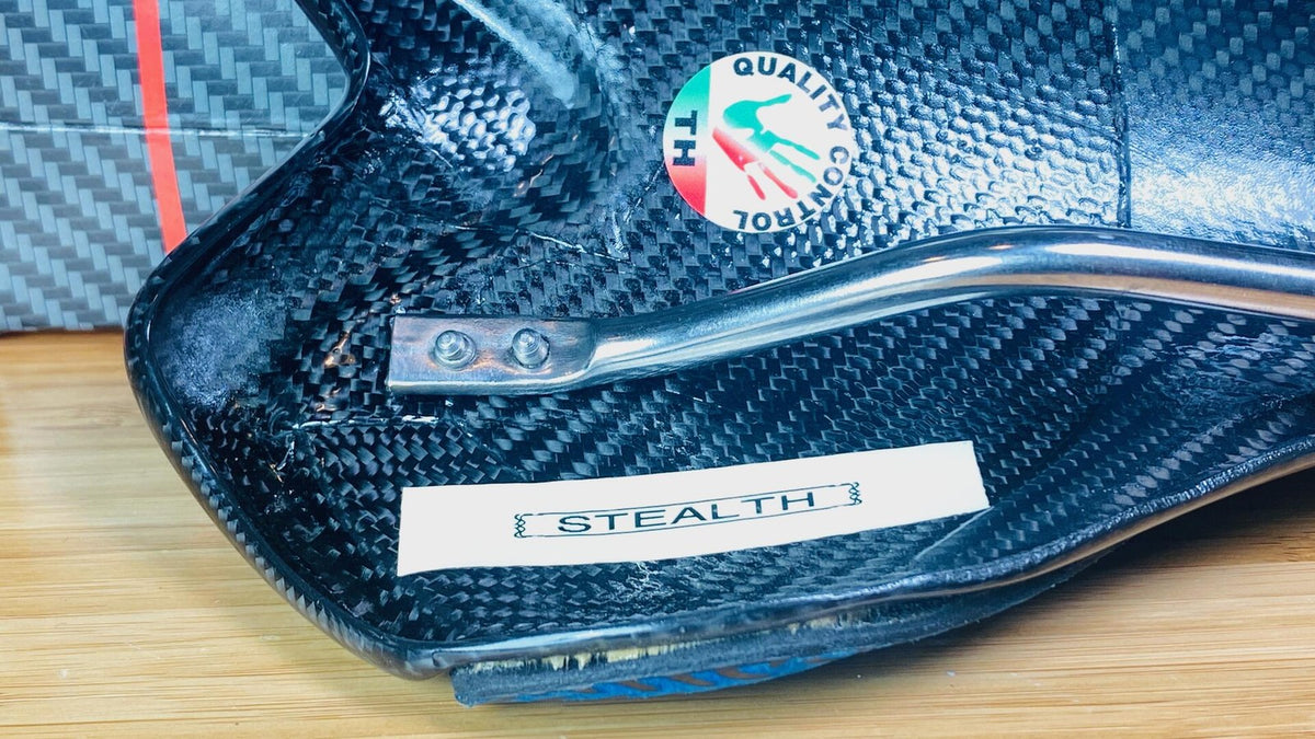 ARTE SELLE Stealth 2000 Carbon Titanium Rail Blue Racing Saddle Made in Italy 6