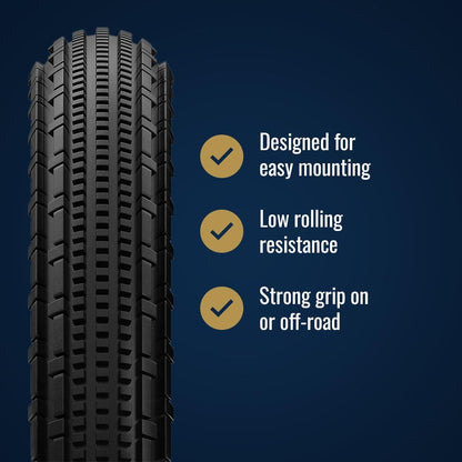 Panaracer GravelKing SK Tire 700x40c Folding Tubeless Black/Brown 3