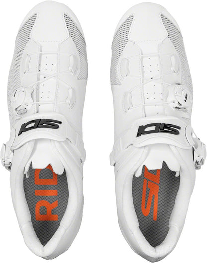 SIDI Genius 10 Knit White Road Cycling Shoes EU 42.5, Carbon Sole 3