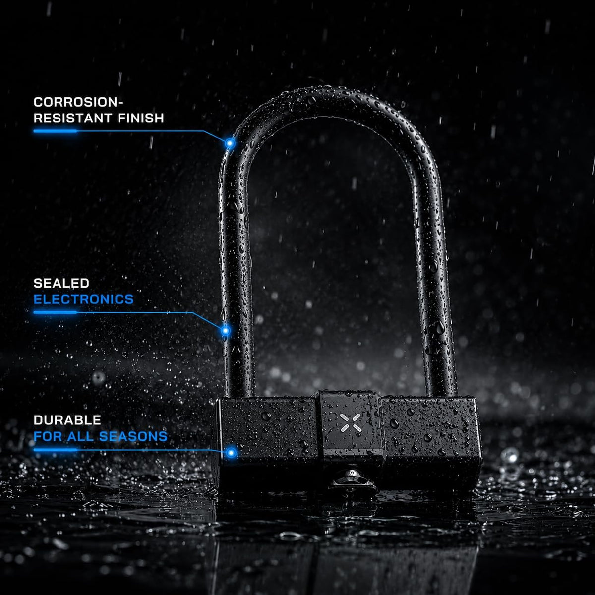 OnGuard BLACK X Titan Smart Shackle U-Lock - Standard 6