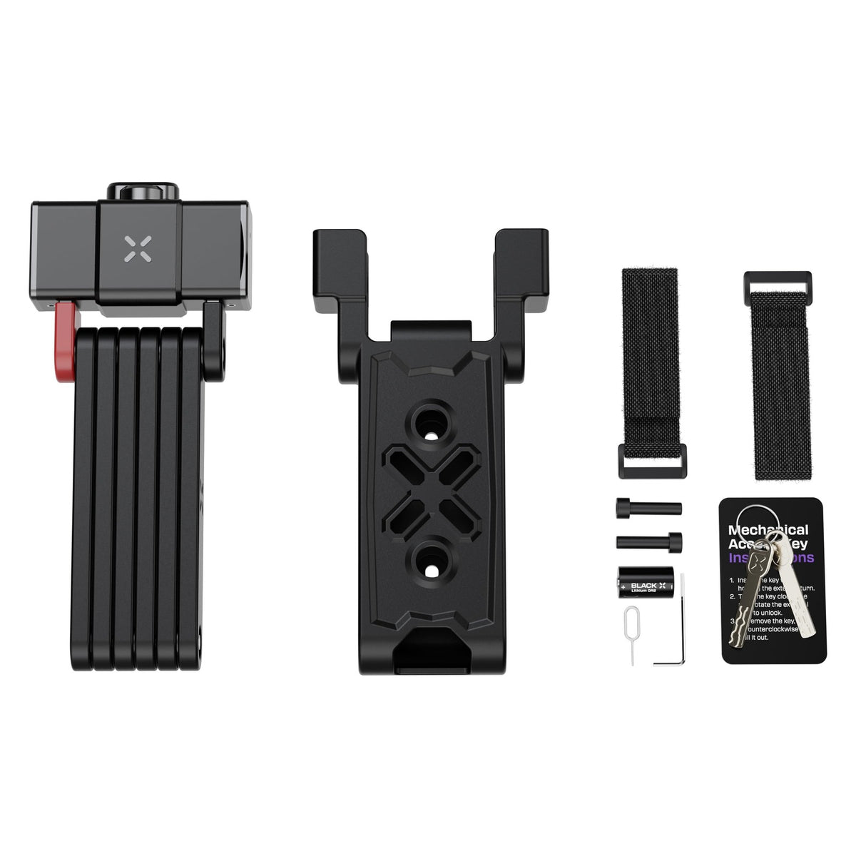 BLACK X Titan Secure Folding Lock, Bike Lock for Urban Commuting, Motorcycle 7