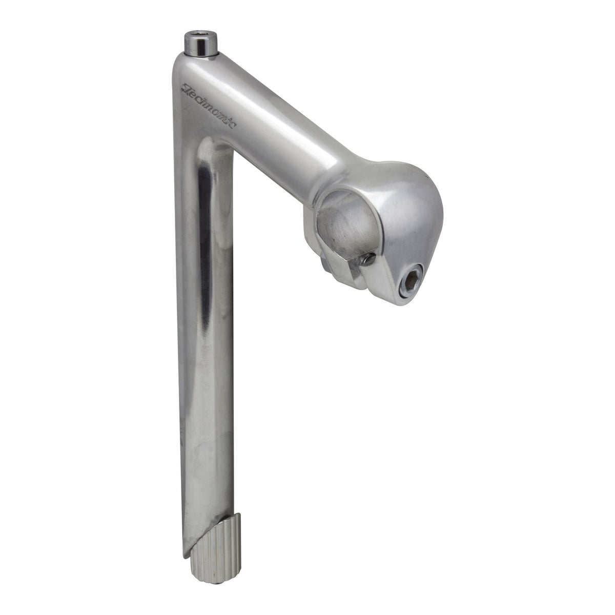 Nitto Technomic Stem - 90mm, 26 Clamp, -18, 22.2-24tpi Quill, Aluminum, Silver 1