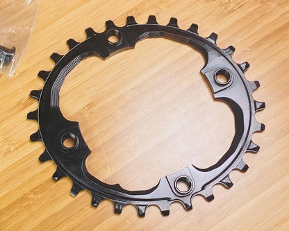 absoluteBLACK OVAL 94bcd N/W Chainring 4-Bolt SRAM 30t - Black 2