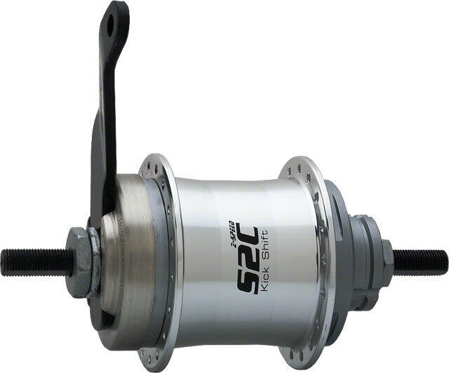 Sturmey-Archer S2C Kick-Shift Hub Kit 36h 116mm Silver with Coaster Brake 1