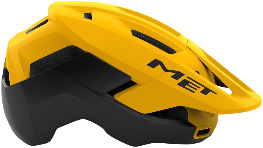 MET Terrae Mips Mountain Helmet Burned Yellow Matte Medium with Visor 3