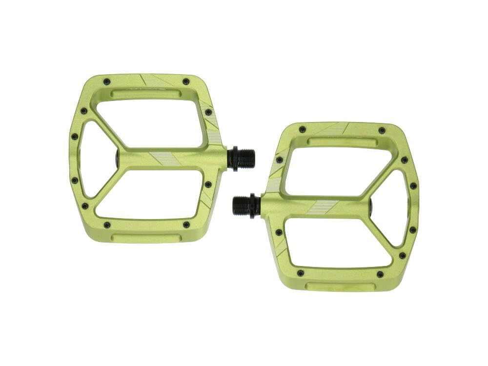 Race Face Aeffect Platform Pedals Green Pair 9/16" Spindle 2