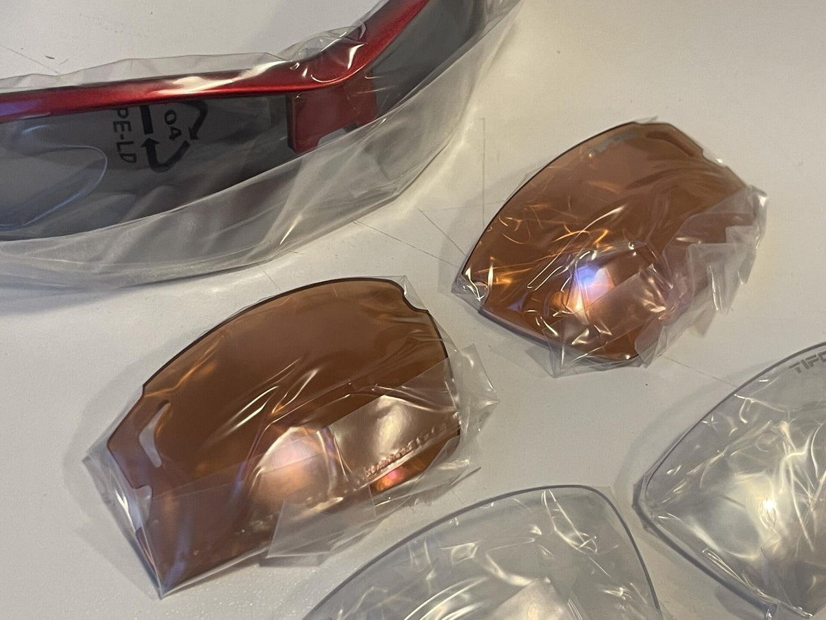 Tifosi Pro F.H. Kit Escalate Sunglasses - Metallic Red - Interchangeable Lenses 4