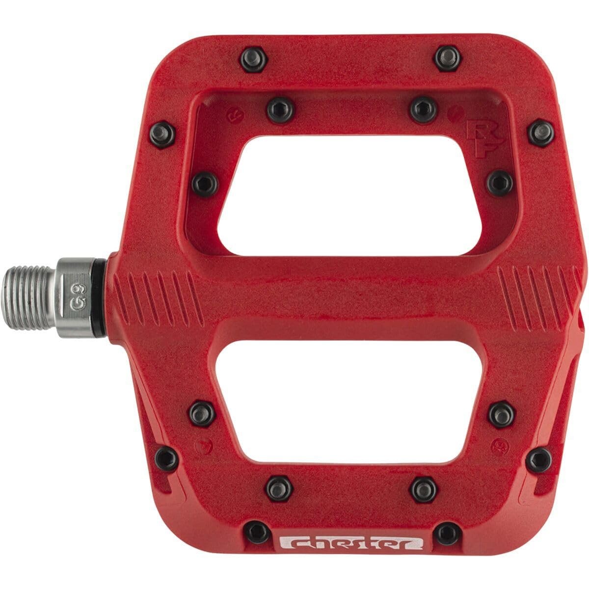 Raceface Chester Small Platform Pedals Body: Nylon Spindle: Cr-Mo 9/16" Red Pair 1
