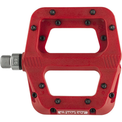 Raceface Chester Small Platform Pedals Body: Nylon Spindle: Cr-Mo 9/16" Red Pair 1