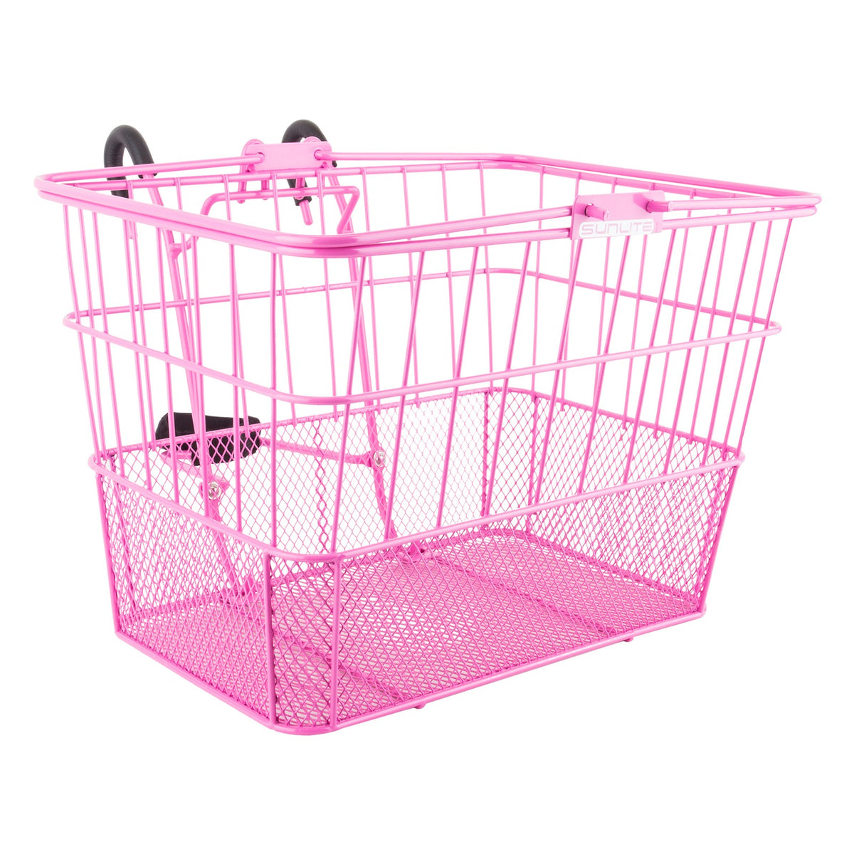 BASKET SunLite Front WIRE/MESH L/O Standard Pink w/BRACKET 1