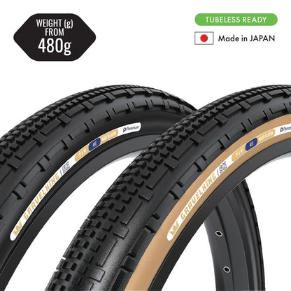 Panaracer GravelKing SK Tire 700x40c Folding Tubeless Black/Brown 4