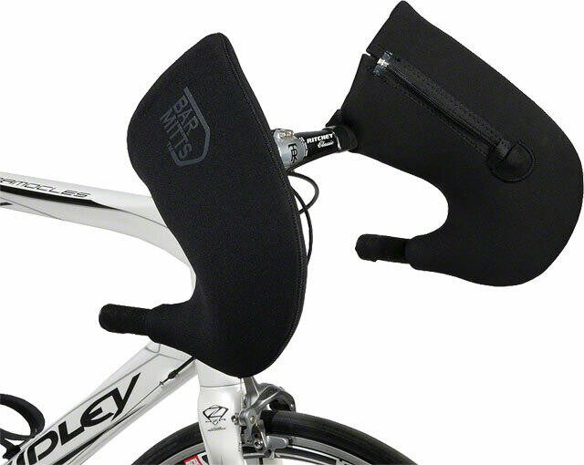 Bar Mitts Road Pogie Handlebar Mittens Externally Routed Shimano SM Black 1