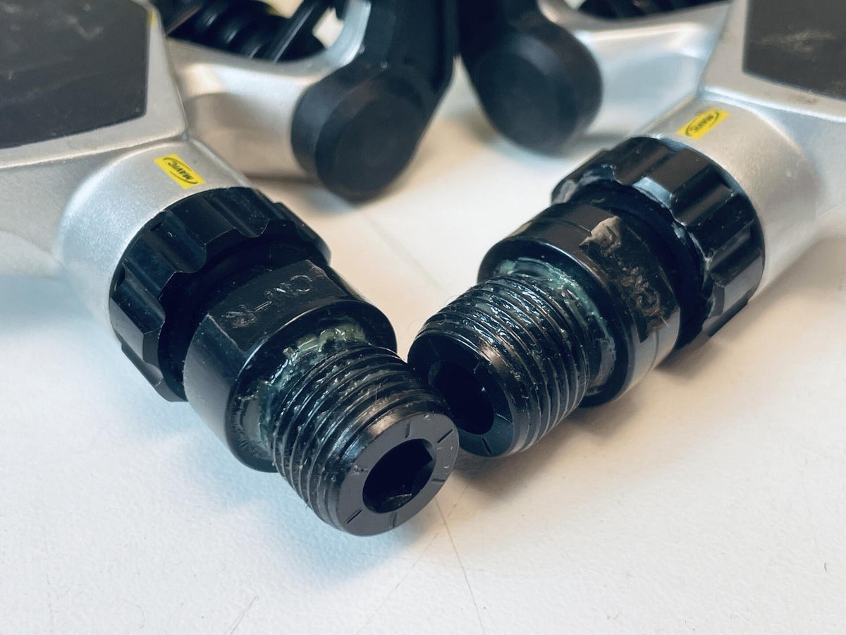 Vintage Mavic Sprint Clipless Pedals 9/16" Silver w/o Cleats Excellent Condition 3