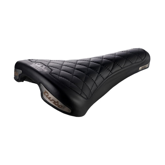 Selle Italia Turbo Bonnie Leather Saddle, L1 IDmatch, FeC Alloy Rails, Black 1