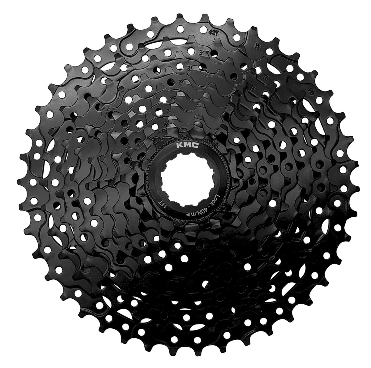KMC React Series High-Tensile Steel Cassette, 10-Speed, 42T GMX10-3, 1-Pack 1