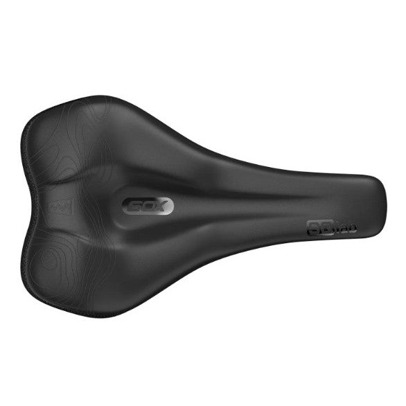 SQlab 60X Ergowave Active Saddle Black with S-tube Rail, 150 mm 2