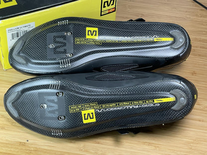 NOS Mavic SSC Zxellium Ultimate Road Bike Shoes 12.5 US 47-1/3 EU - BLACK 4