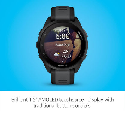 Garmin Forerunner 165 Running Smartwatch Black AMOLED Training Insights 3