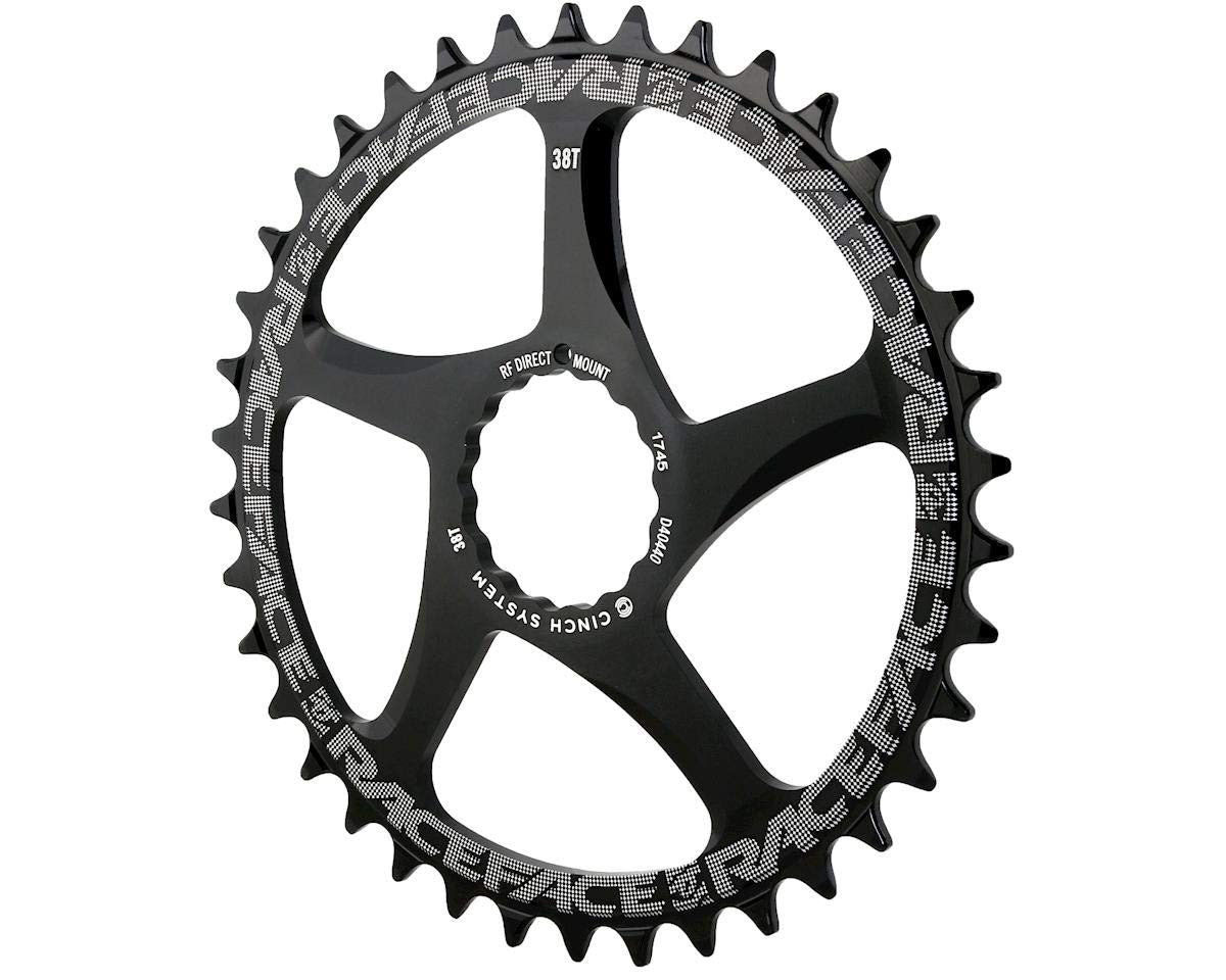 RaceFace Narrow Wide Chainring: Direct Mount CINCH 38t Black 1