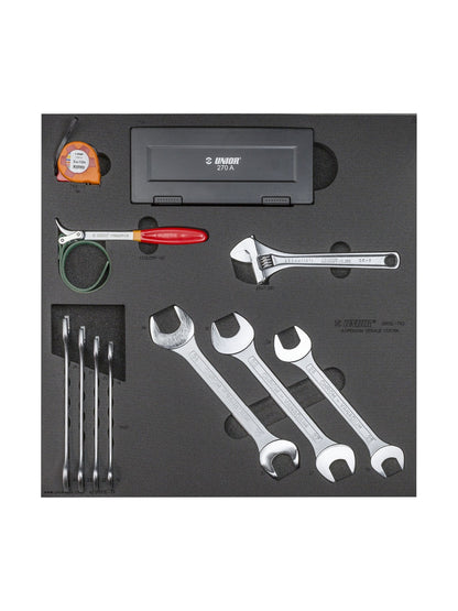 Unior Suspension Bench Drawer - 2 Tool Tray Set 11 tool Black 1