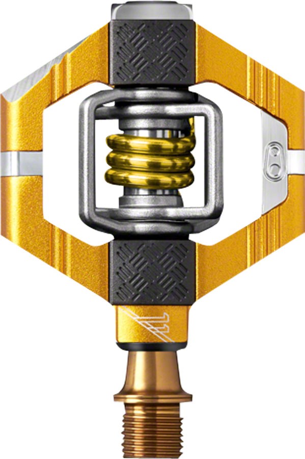 Crank Brothers Candy 11 Pedals - Dual Sided Clipless, Aluminum, 9/16", Gold 1