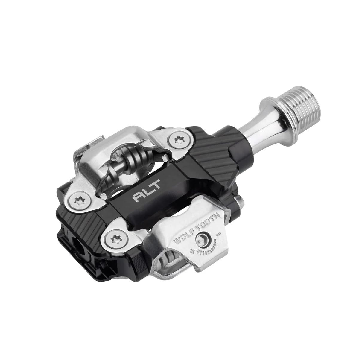 Wolf Tooth ALT XC Dual Sided Clipless Pedals Alloy 9/16" Black for Shimano SPD 1