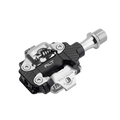 Wolf Tooth ALT XC Dual Sided Clipless Pedals Alloy 9/16" Black for Shimano SPD 1
